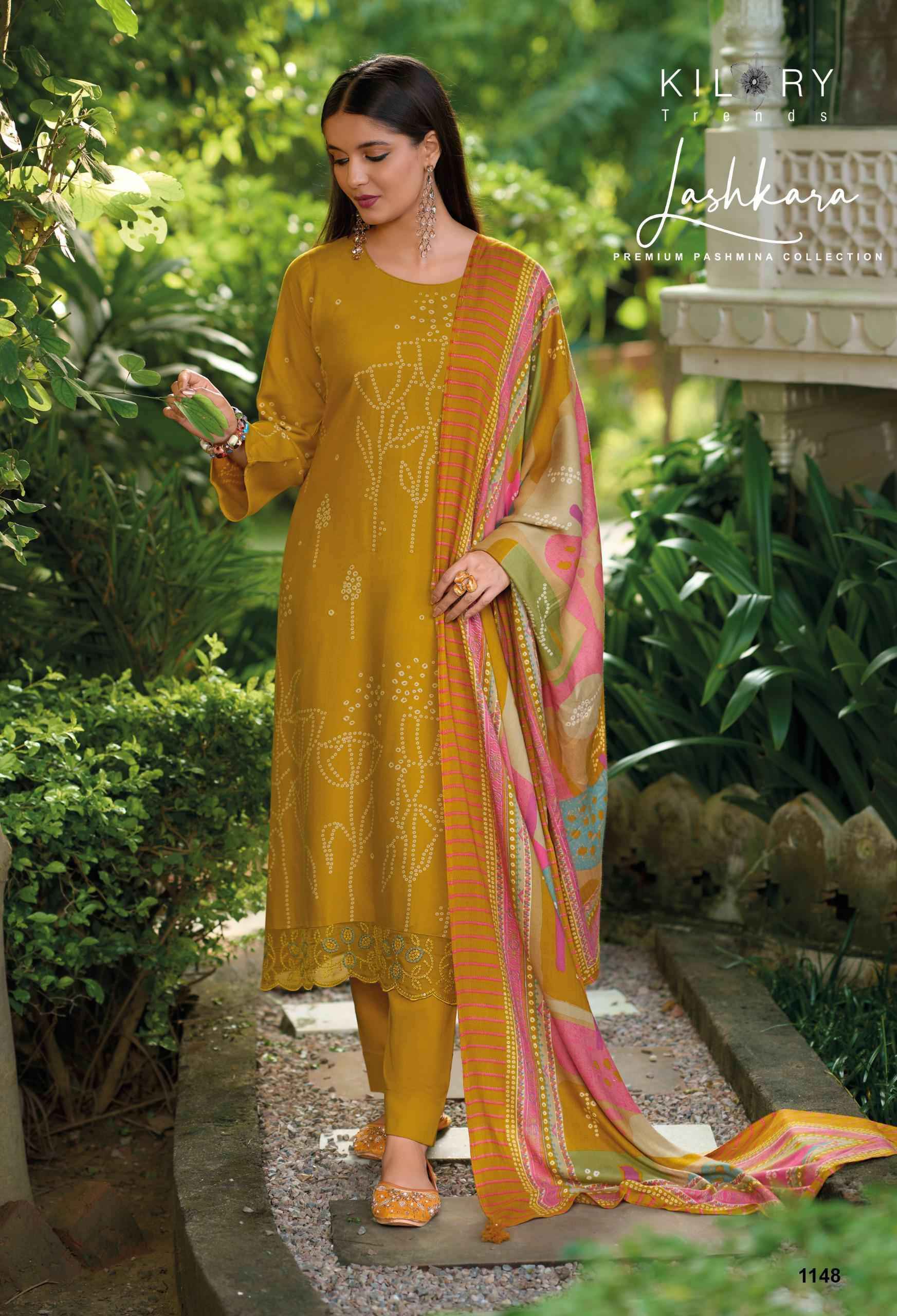 Kilory Lashkara Pashmina Viscose Design Suit Winter Pashmina Suit ( 8 Pcs Catalog )