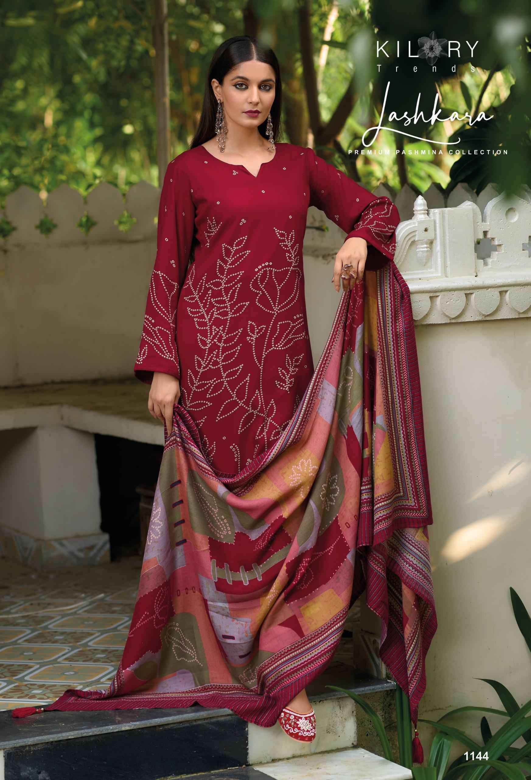 Kilory Lashkara Pashmina Viscose Design Suit Winter Pashmina Suit ( 8 Pcs Catalog )