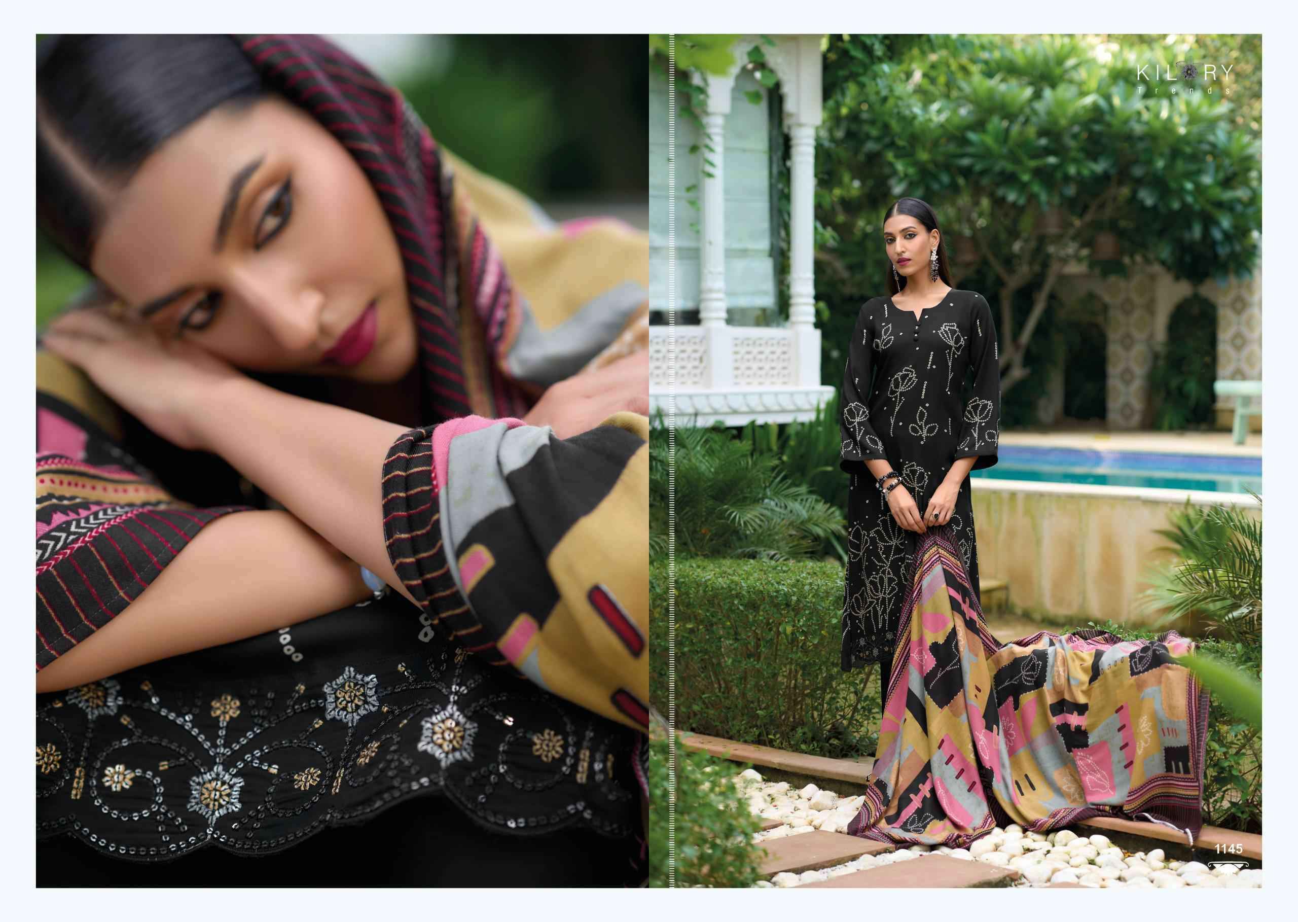 Kilory Lashkara Pashmina Viscose Design Suit Winter Pashmina Suit ( 8 Pcs Catalog )