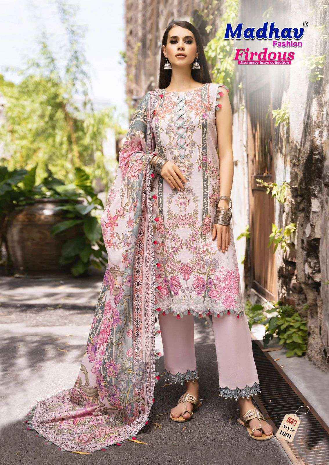 Madhav Fashion Firdous Vol 1 Wholesale Catalog Cotton Dress Material ( 6 pcs Catalogue )