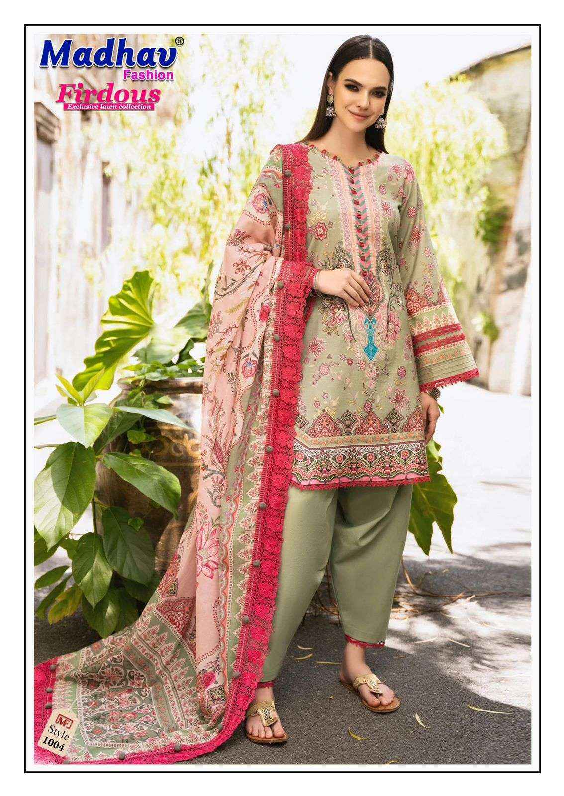 Madhav Fashion Firdous Vol 1 Wholesale Catalog Cotton Dress Material ( 6 pcs Catalogue )