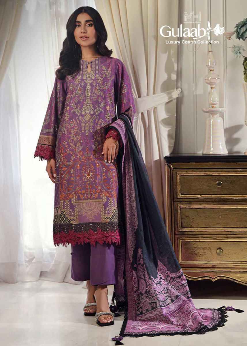 Maryam Hussain Gulaab Vol 2 Cotton Pakistani Salwar Kameez ( 6 Pcs Catalog )