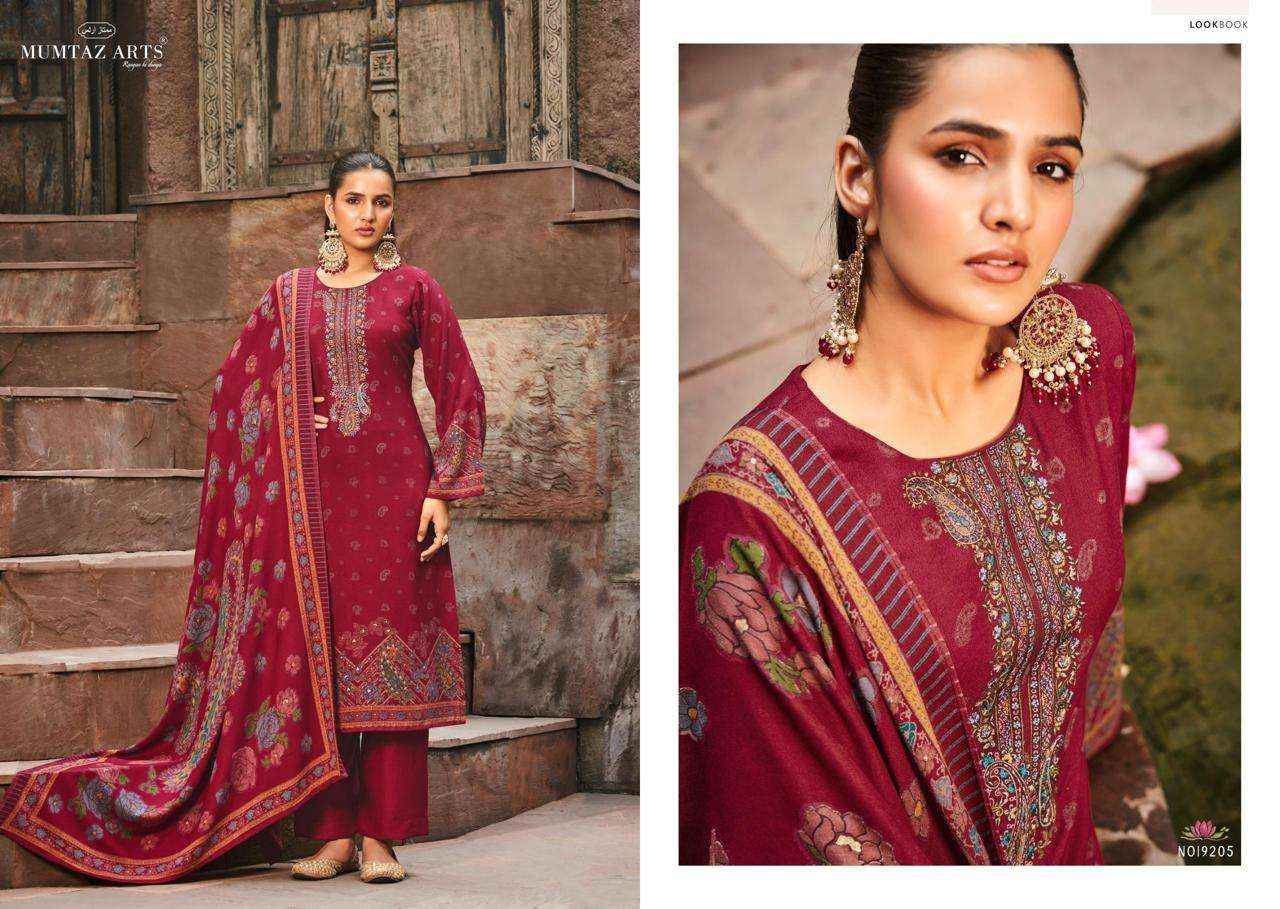 Mumtaz Arts Naqush Fancy Pashmina Salwar kameez Wholesale price (6 pcs catalog )