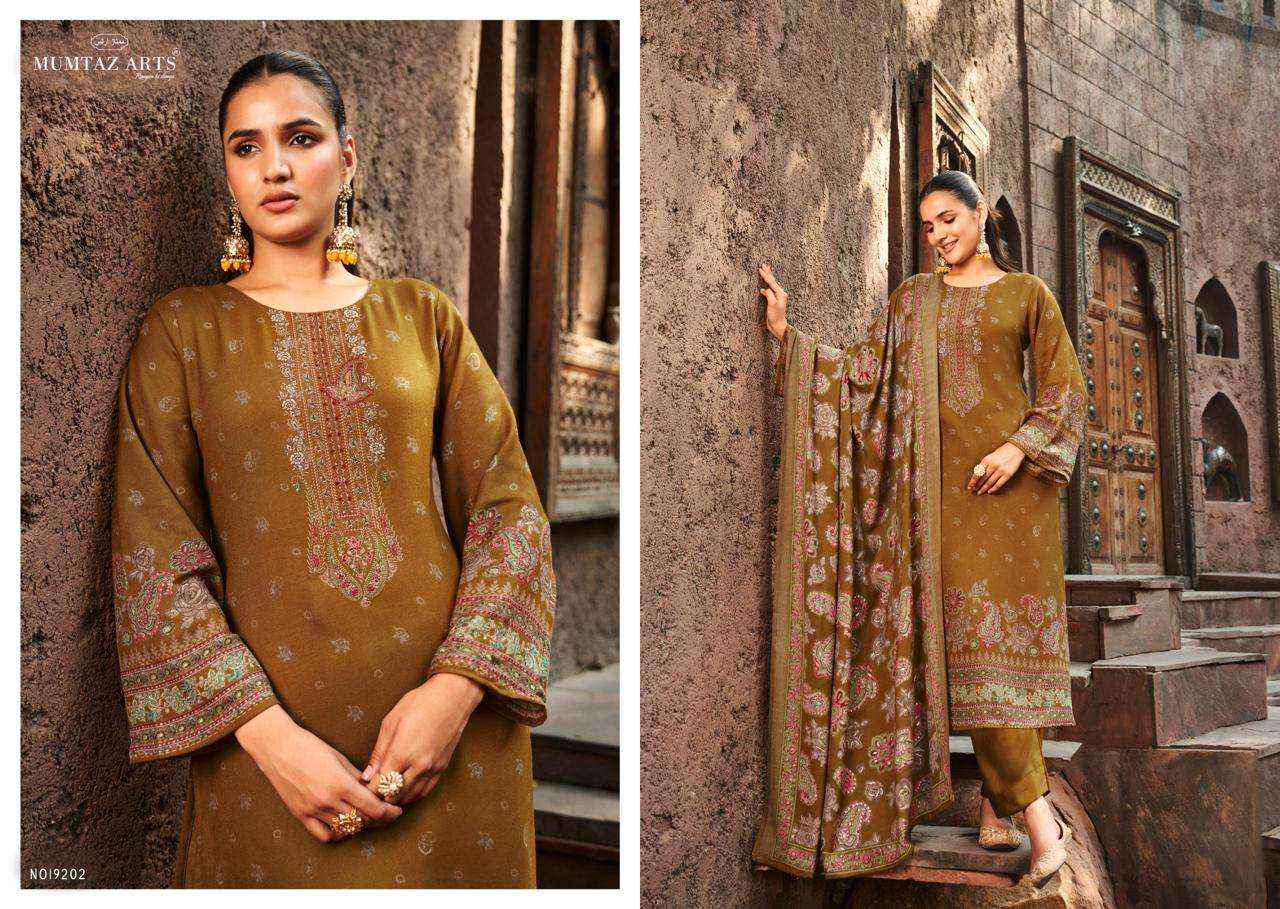 Mumtaz Arts Naqush Fancy Pashmina Salwar kameez Wholesale price (6 pcs catalog )