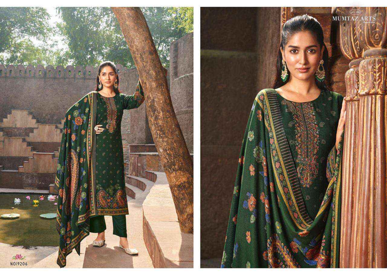 Mumtaz Arts Naqush Fancy Pashmina Salwar kameez Wholesale price (6 pcs catalog )