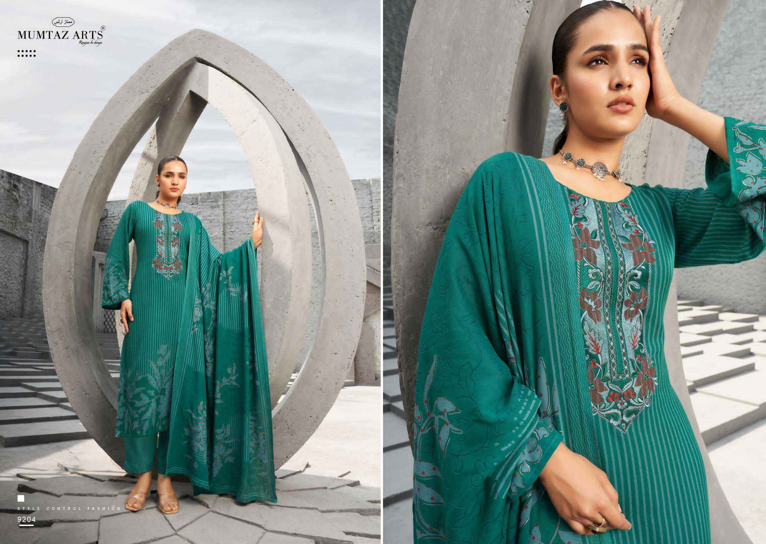 Mumtaz Arts Zohra Fancy Pashmina Salwar Kameez Winter Collection wholesale price ( 4 pcs catalog )