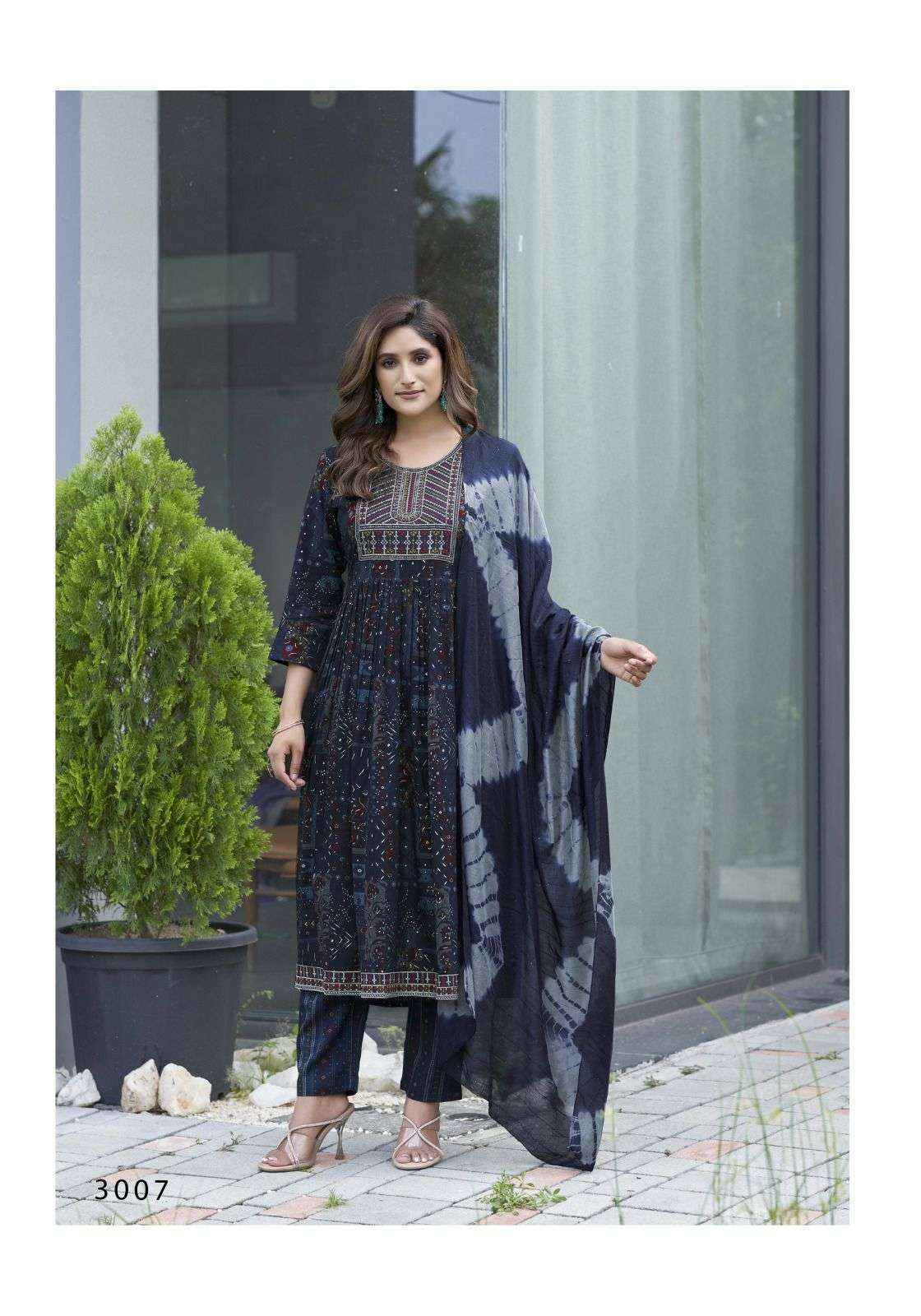 Mystic 9 Black Beauty Vol 3 Rayon Kurti Combo 8 pcs Catalogue