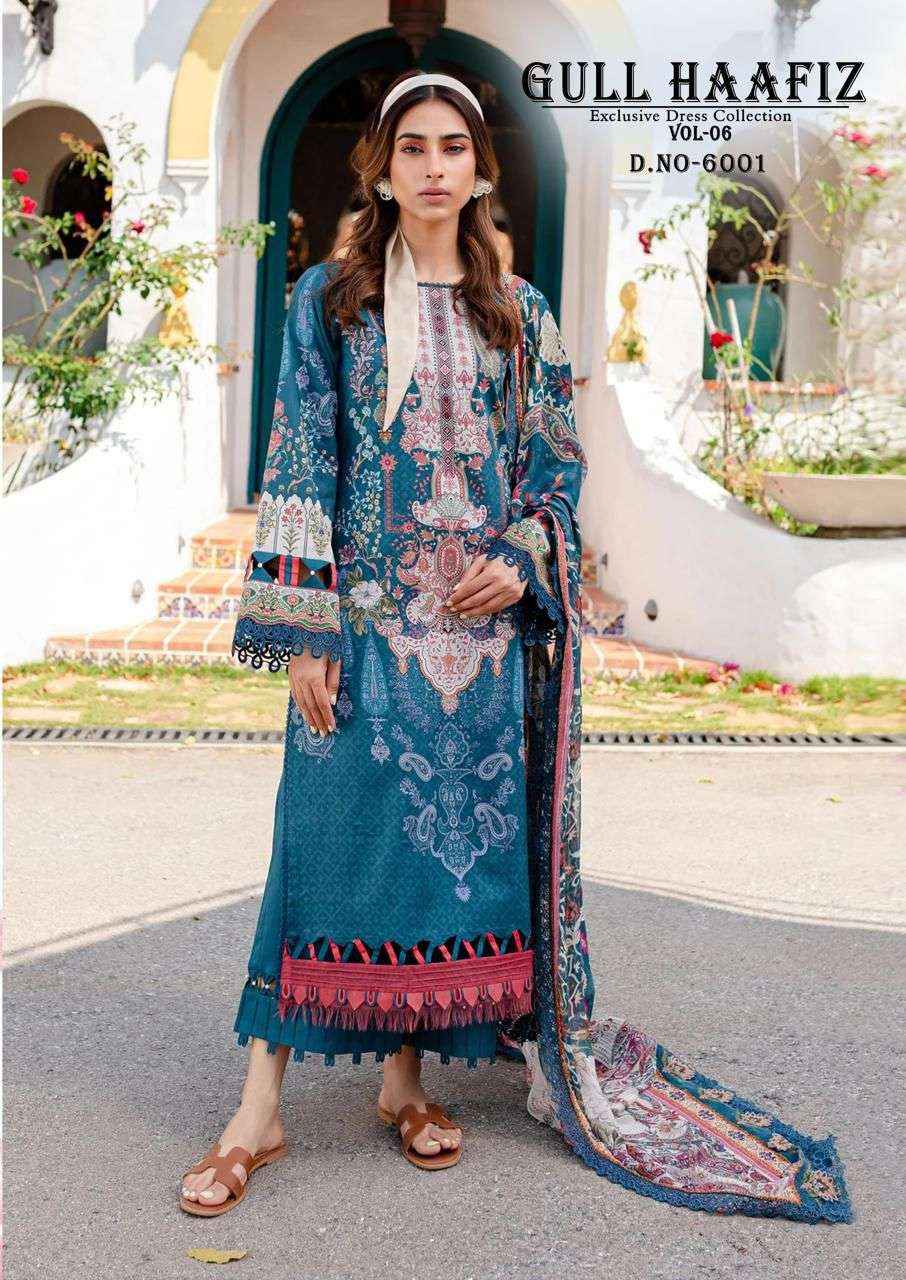 NAND GOPAL GULL HAAFIZ VOL 6 COTTON DIGITAL PRINT SALWAR SUIT ( 6 pcs catalog )