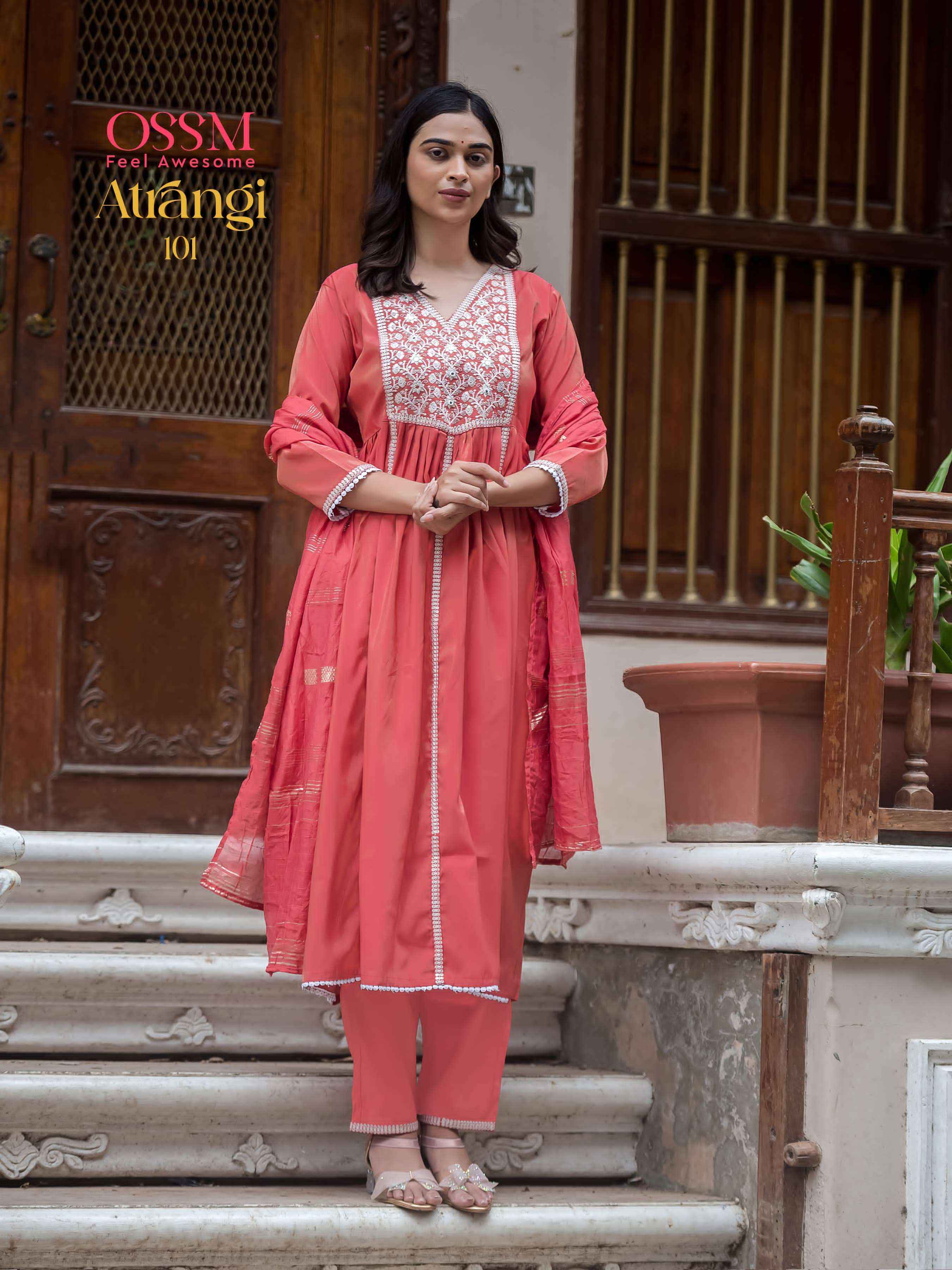Ossm Atrangi Viscouse Kurti Combo 4 pcs Catalogue