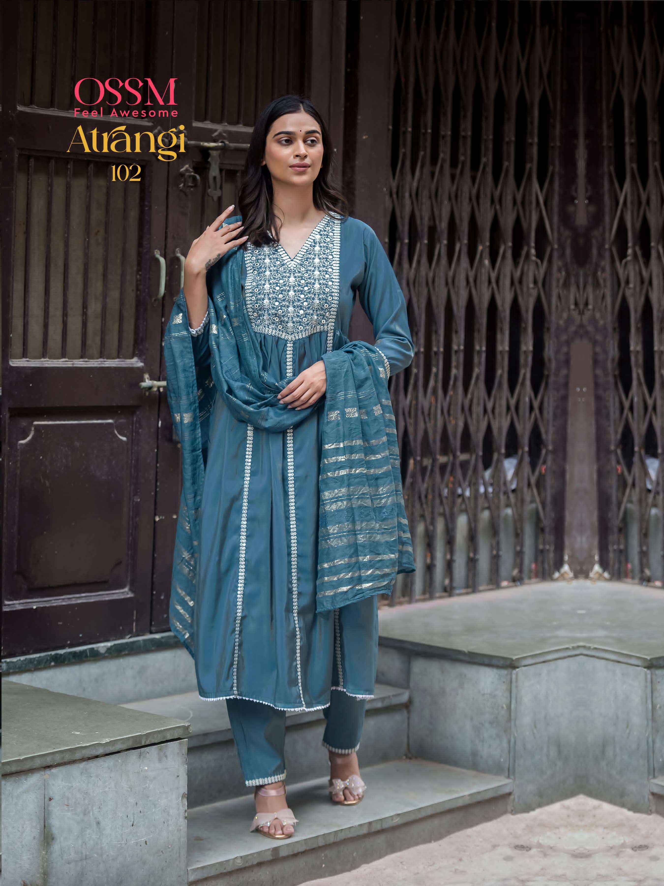 Ossm Atrangi Viscouse Kurti Combo 4 pcs Catalogue