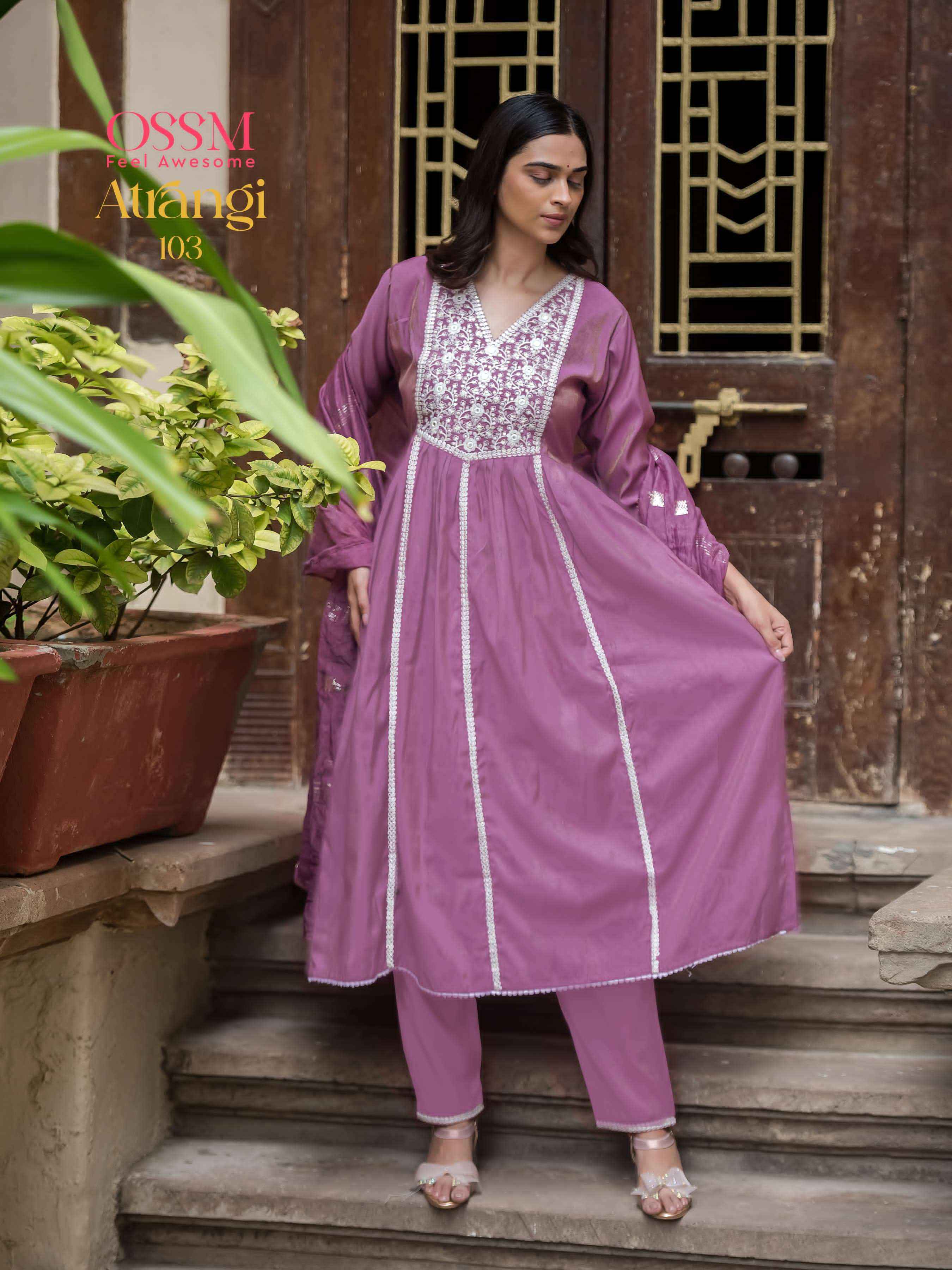 Ossm Atrangi Viscouse Kurti Combo 4 pcs Catalogue