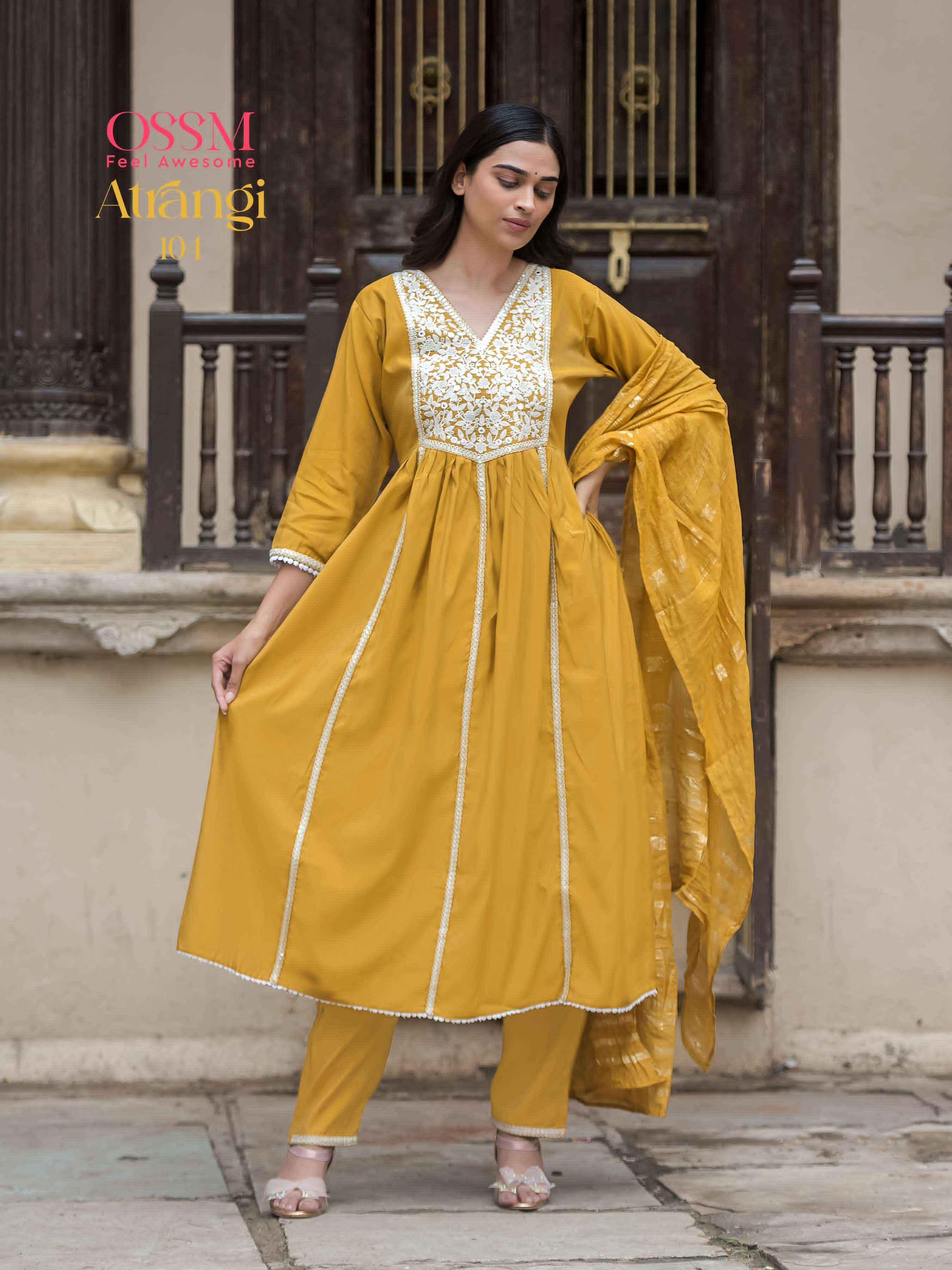 Ossm Atrangi Viscouse Kurti Combo 4 pcs Catalogue