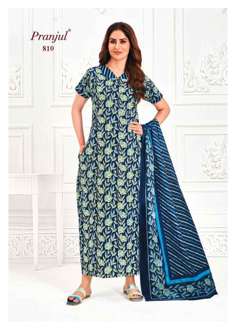 Pranjul Pratishtha Vol 8 Wholesale Cotton Nighties With Dupatta ( 24 pcs Catalogue )