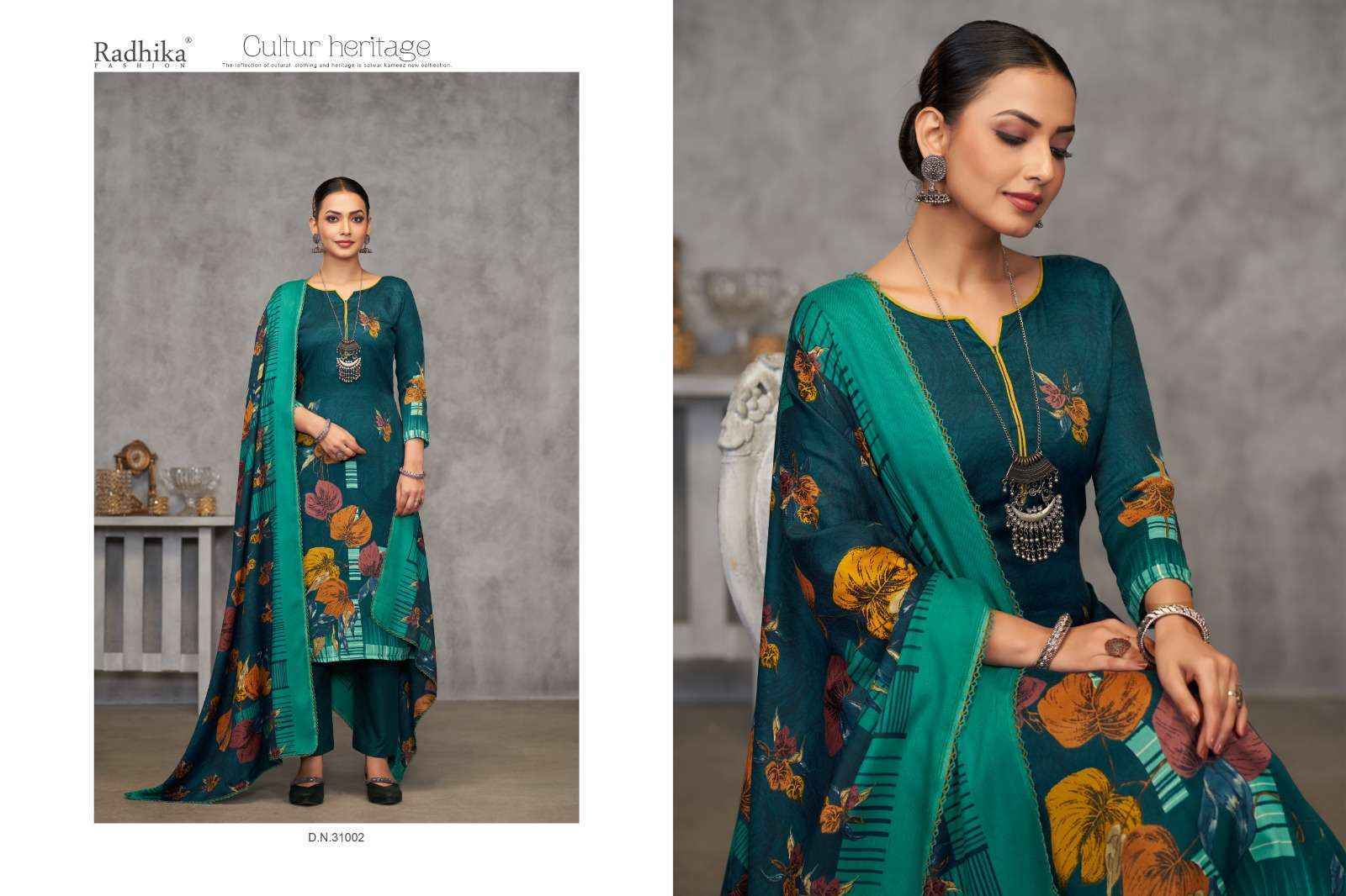 Radhika Fashion Semina women Pashmina Salwar Kameez Latest Catalog ( 4 pcs Catalogue }