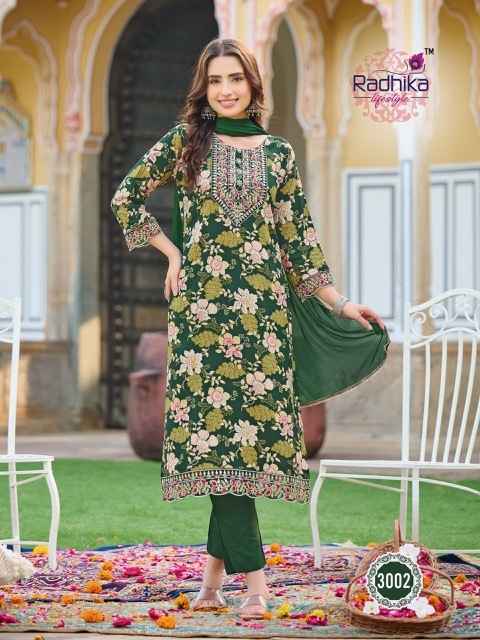 Radhika Lifestyle Rivazo Vol 3 Reyon Kurti Combo 6 pcs Catalogue