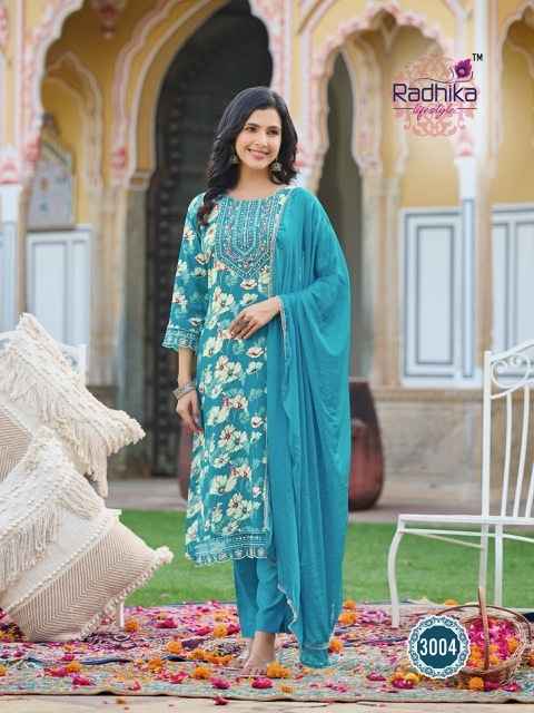 Radhika Lifestyle Rivazo Vol 3 Reyon Kurti Combo 6 pcs Catalogue