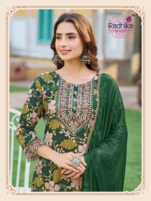 Radhika Lifestyle Rivazo Vol 3 Reyon Kurti Combo 6 pcs Catalogue
