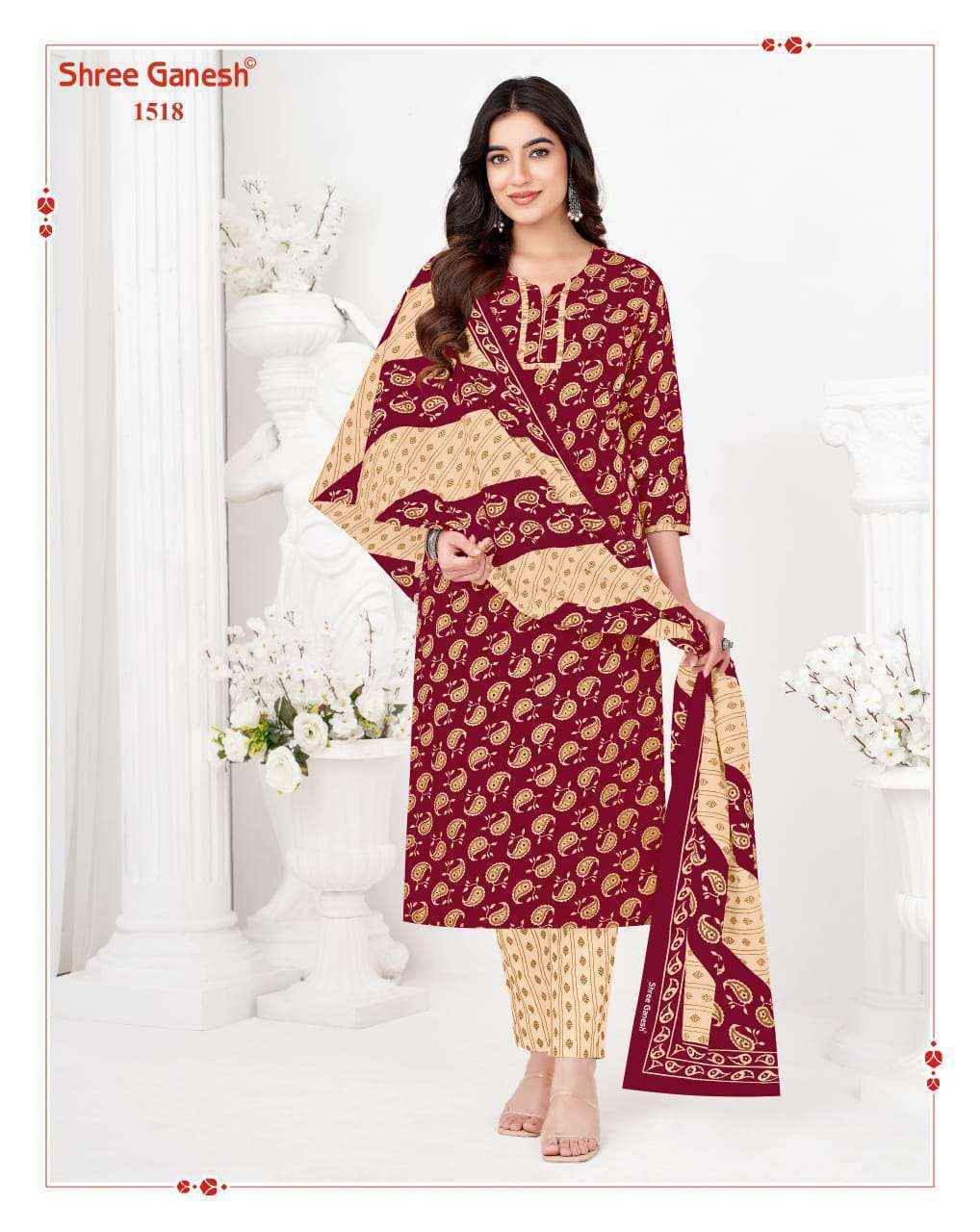 Shree Ganesh Vaani Vol 5 Pure Cotton Dress Materal Wholesale Market Surat ( 20 pcs Catalogue )