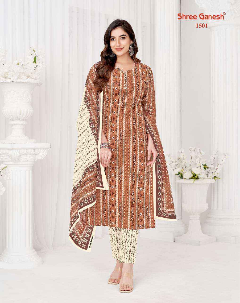 Shree Ganesh Vaani Vol 5 Pure Cotton Dress Materal Wholesale Market Surat ( 20 pcs Catalogue )