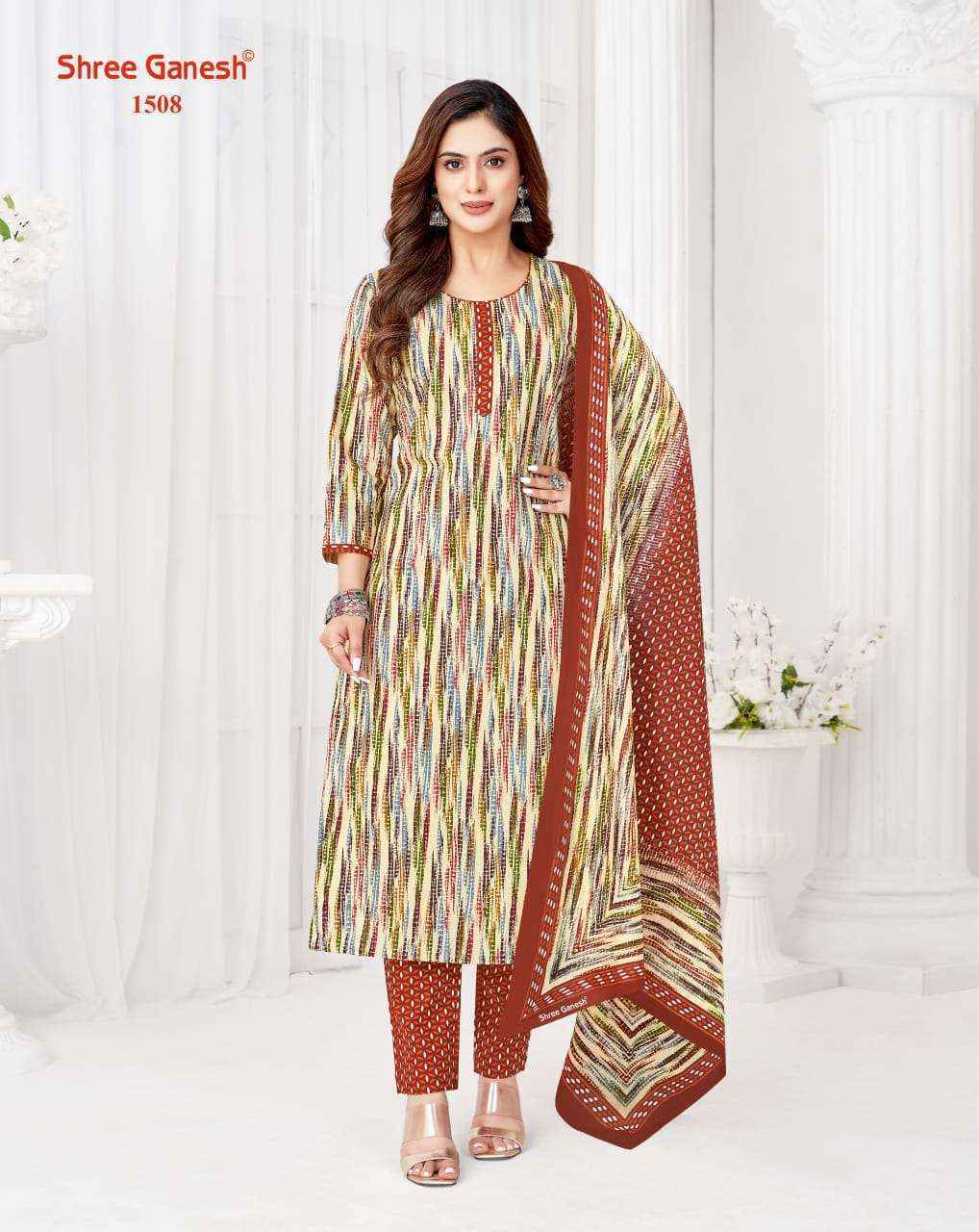 Shree Ganesh Vaani Vol 5 Pure Cotton Dress Materal Wholesale Market Surat ( 20 pcs Catalogue )
