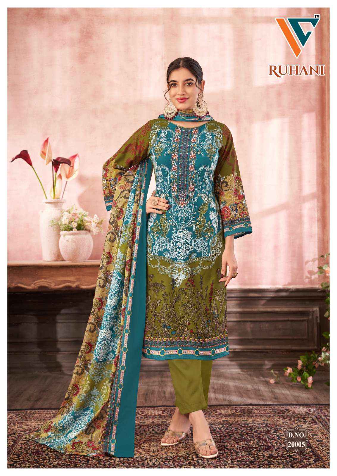 VANDANA‎ CREATION RUHANI‎ VOL-20 WHOLESALE COTTON DRESS MATERIAL ( 8 PCS CATALOG )