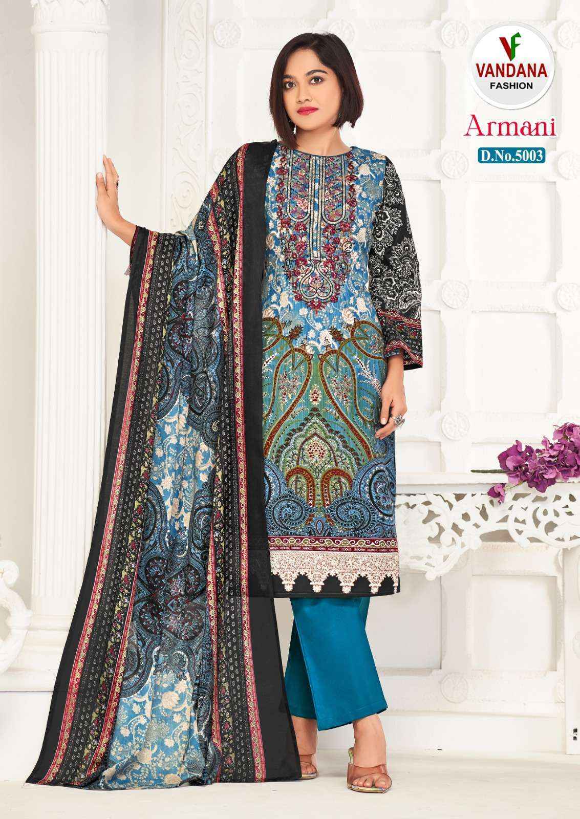 VANDANA FASHION ARMANI VOL 5 DRESS MATERIAL ( 8 PCS CATALOG )