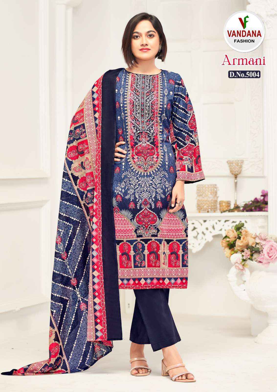 VANDANA FASHION ARMANI VOL 5 DRESS MATERIAL ( 8 PCS CATALOG )