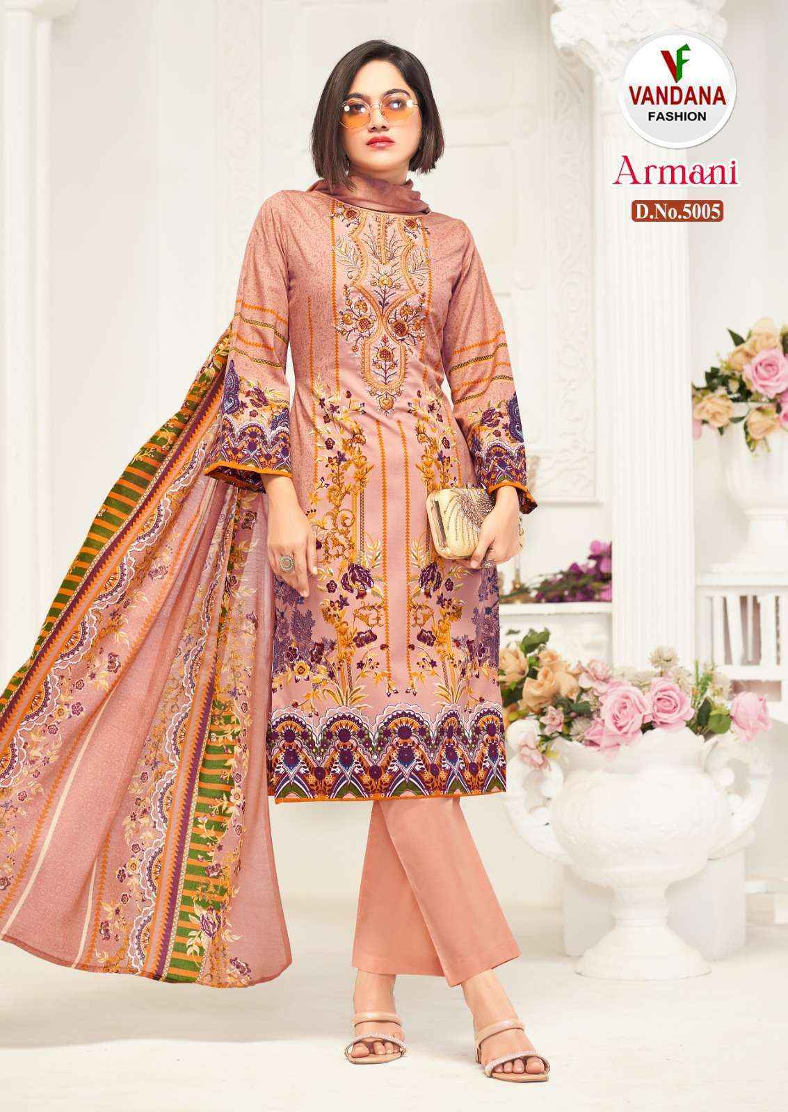 VANDANA FASHION ARMANI VOL 5 DRESS MATERIAL ( 8 PCS CATALOG )