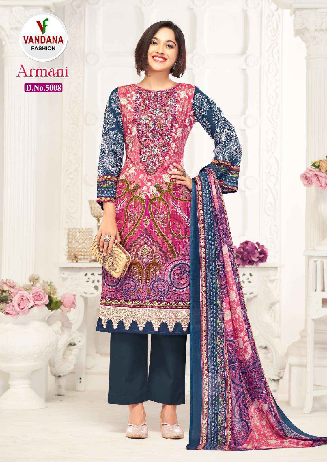 VANDANA FASHION ARMANI VOL 5 DRESS MATERIAL ( 8 PCS CATALOG )