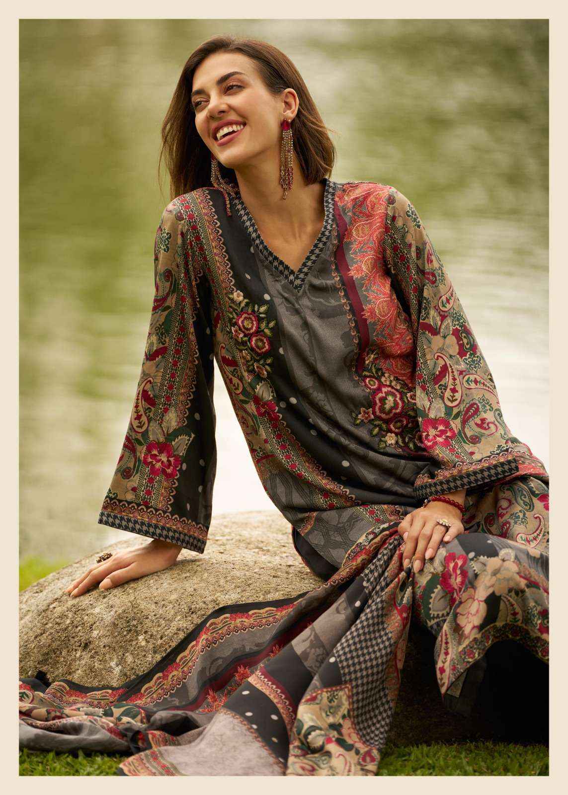 Varsha Iraha Premium Design Pashmina Suit wholesale price (4 pcs catalog )