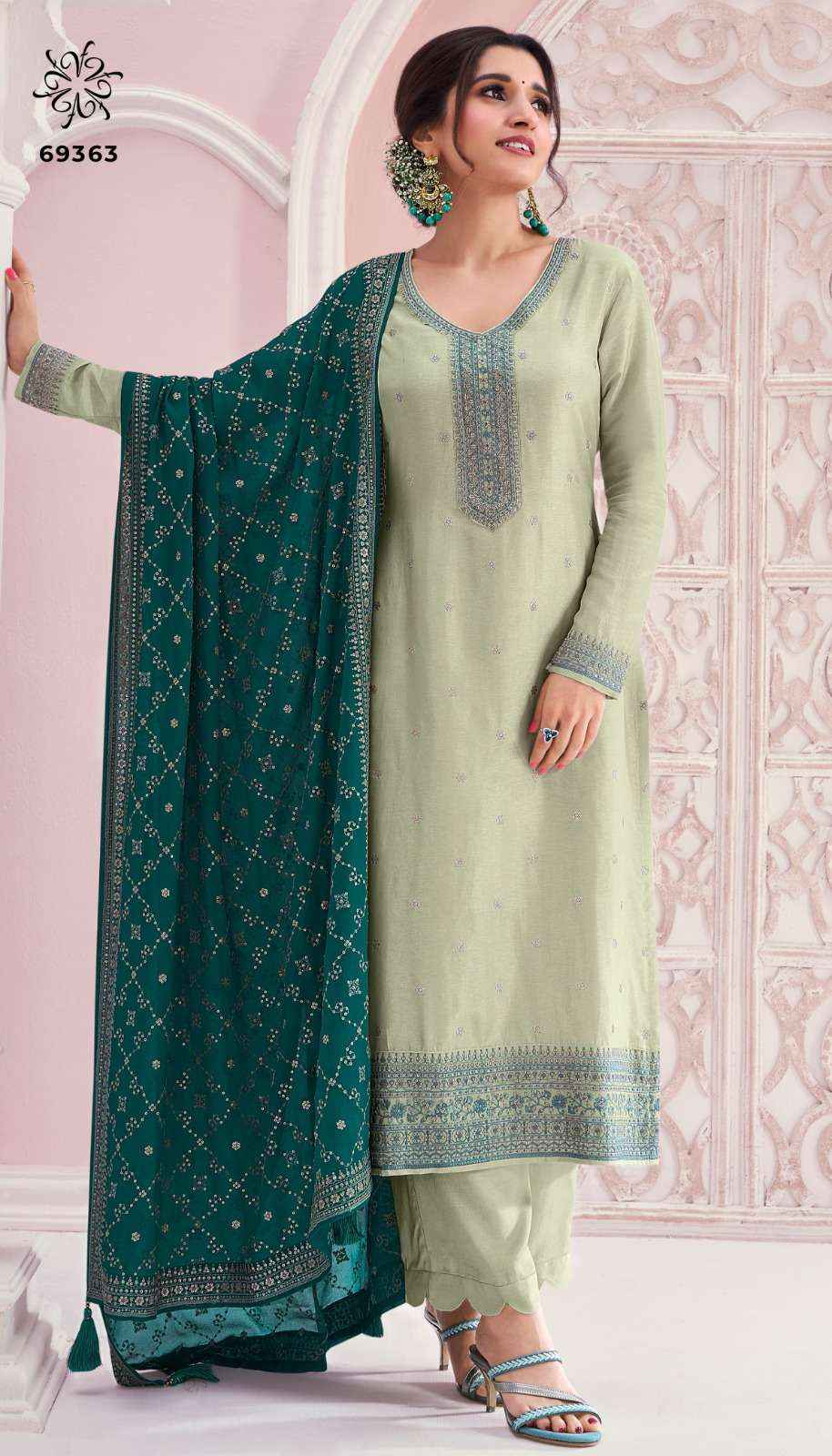 Vinay Fashion Kuleesh Siya Straight Style Designer Silk salwar kameez wholesale price ( 6 pcs catalog )