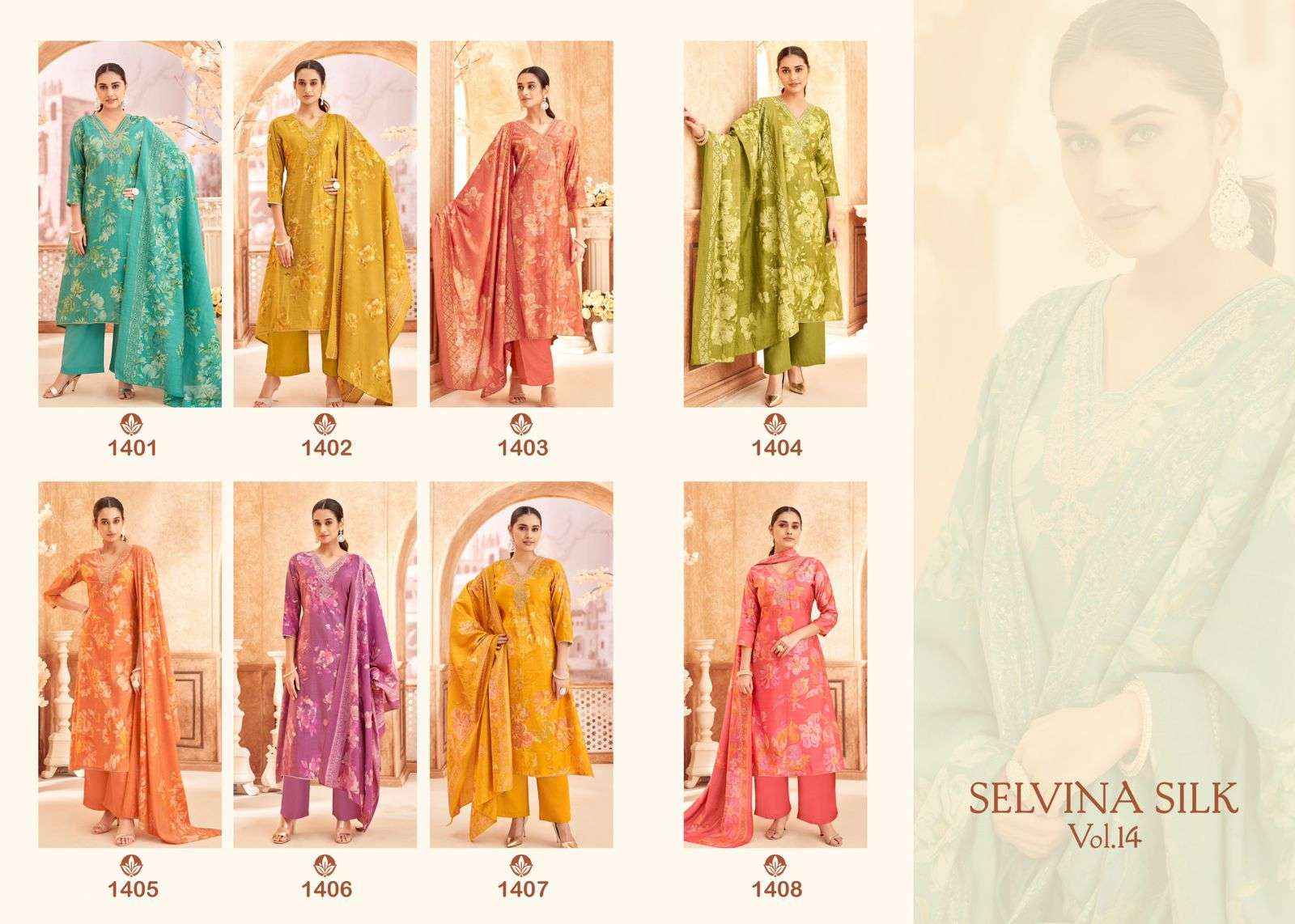 Vinay Fashion Kuleesh Siya Straight Style Designer Silk salwar kameez wholesale price ( 6 pcs catalog )