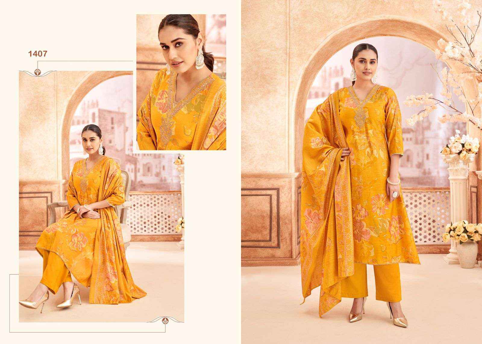 Vinay Fashion Kuleesh Siya Straight Style Designer Silk salwar kameez wholesale price ( 6 pcs catalog )