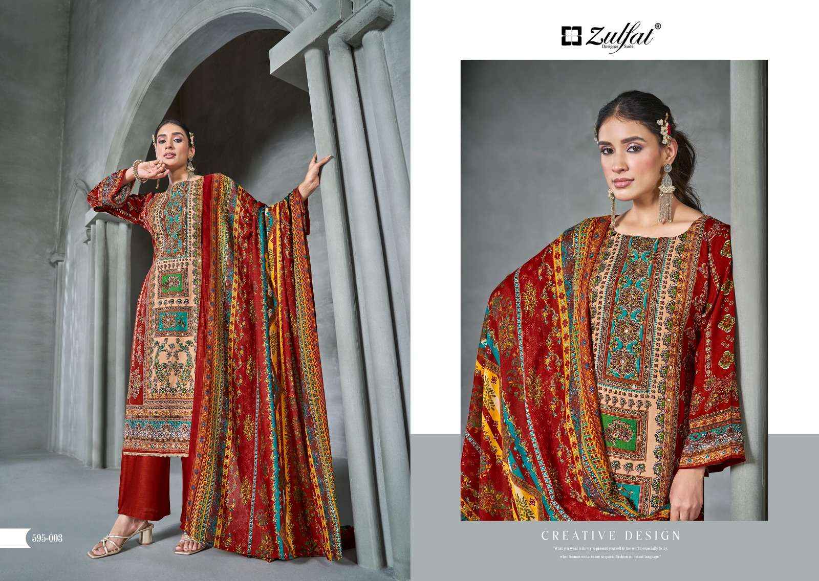 ZULFAT DESIGNER AAYAT VOL-4 WHOLESALE RAYON SALWAR KAMEEZ ( 6 PCS CATALOG )