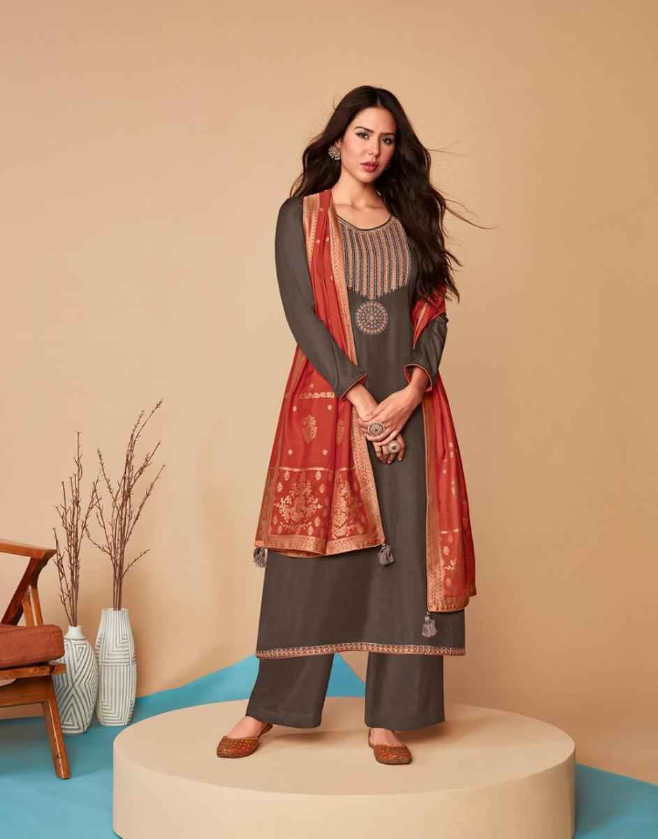 Aashirwad Mor Bagh Saaras Silk salwar kameez wholesale price ( 6 pcs catalog )