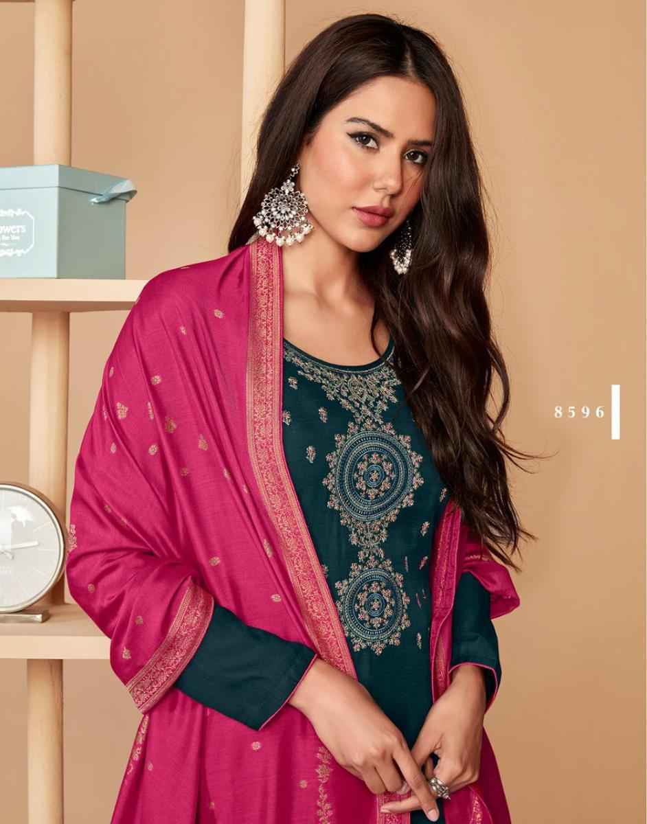 Aashirwad Mor Bagh Saaras Silk salwar kameez wholesale price ( 6 pcs catalog )