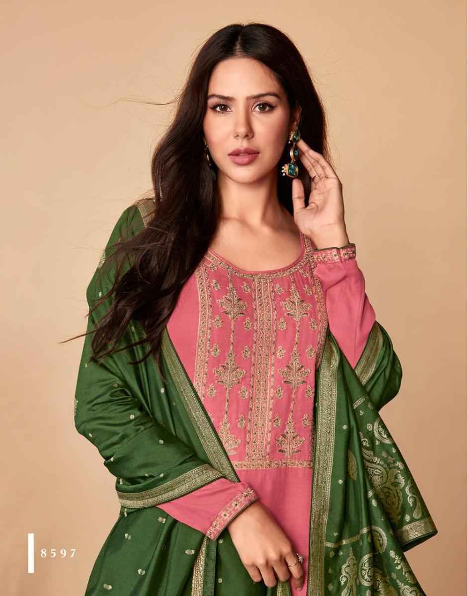 Aashirwad Mor Bagh Saaras Silk salwar kameez wholesale price ( 6 pcs catalog )