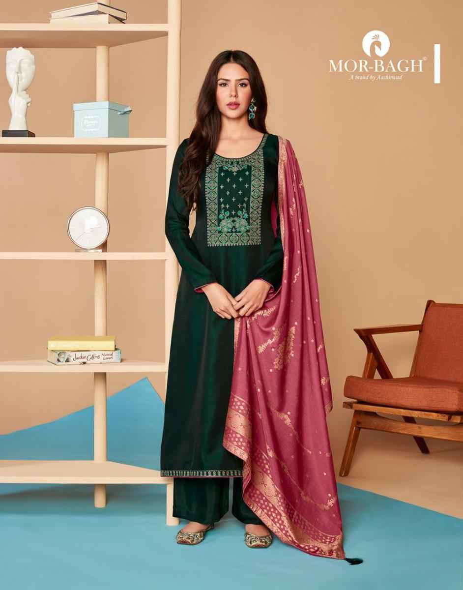 Aashirwad Mor Bagh Saaras Silk salwar kameez wholesale price ( 6 pcs catalog )