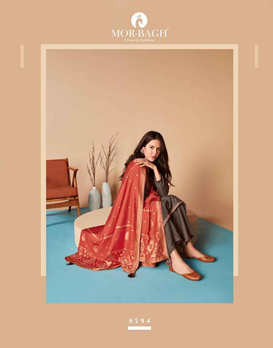 Aashirwad Mor Bagh Saaras Silk salwar kameez wholesale price ( 6 pcs catalog )
