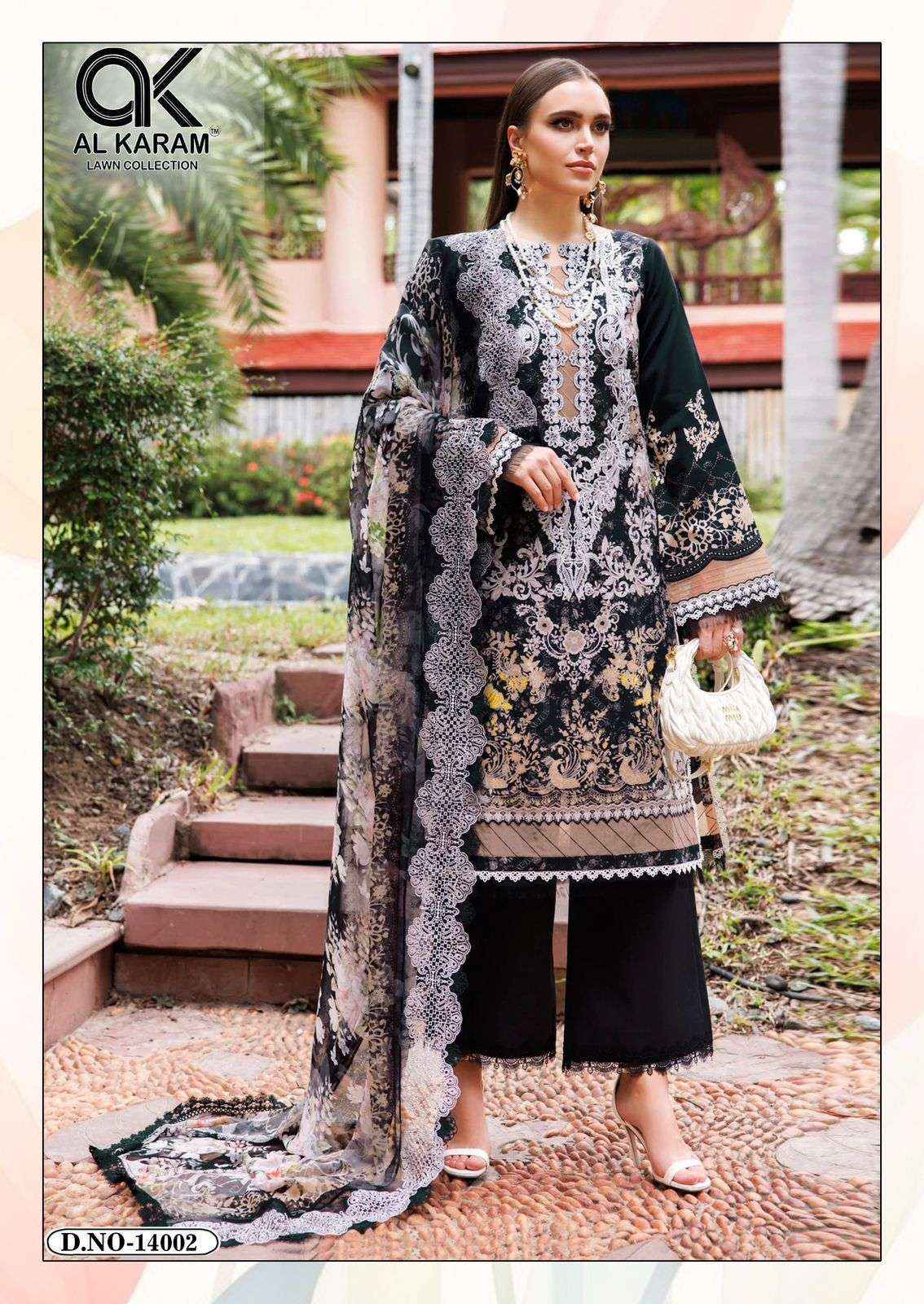 AL KARAM KESARIYA MAGIC IN PRINT VOL 14 COTTON PAKISTANI SUITS ( 6 PCS CATALOGUE )