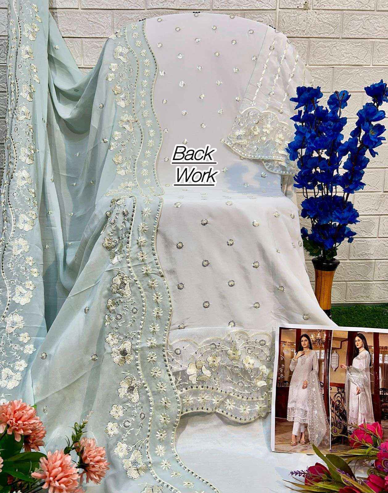 AL Khushbu Afifa Vol 2 Georgette salwar kameez wholesale price  (3 pcs catalog )