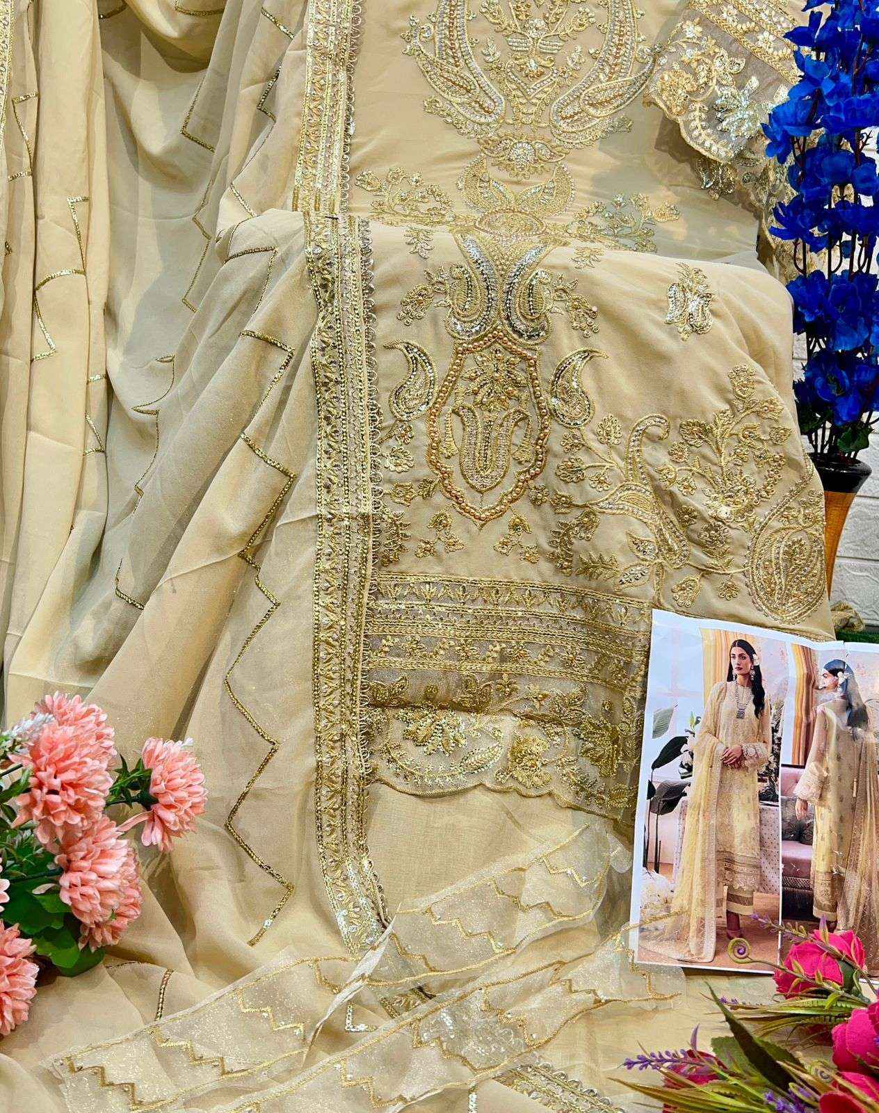 AL Khushbu Afifa Vol 2 Georgette salwar kameez wholesale price  (3 pcs catalog )