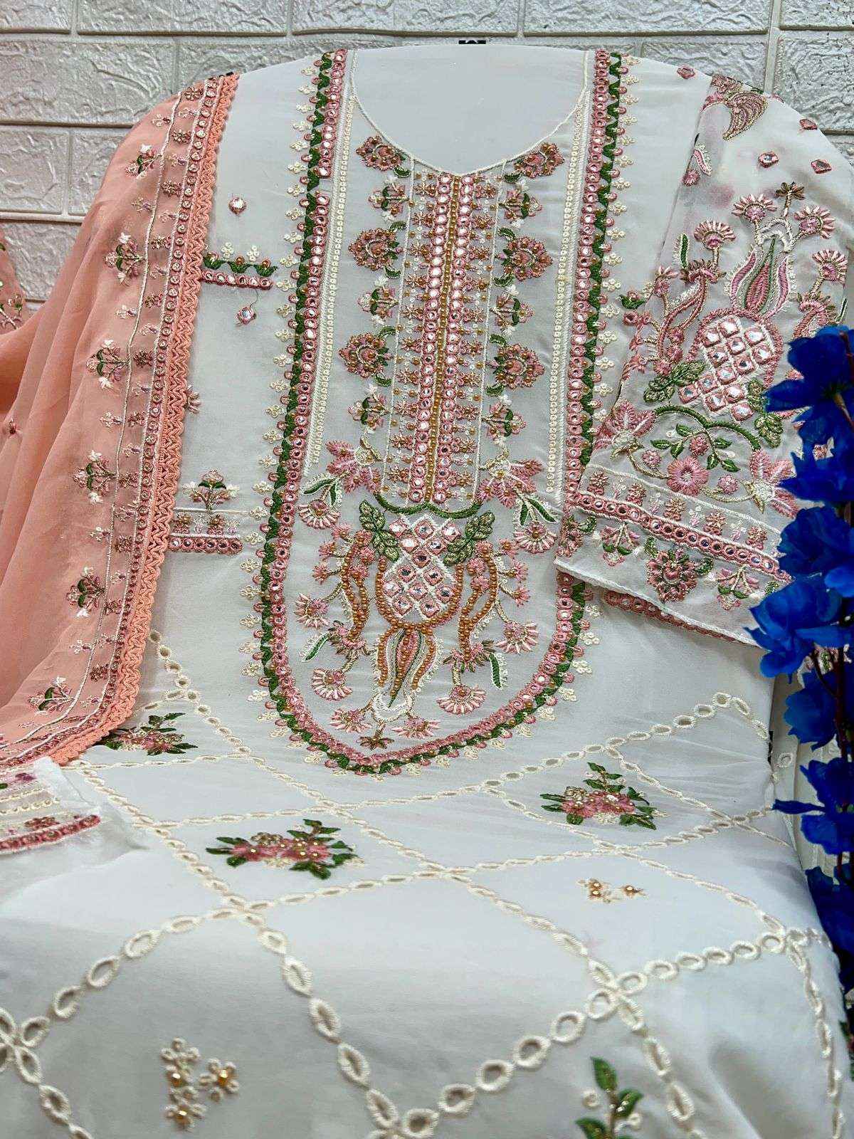 AL Khushbu DNO 6024 Georgette salwar kameez wholesale price (3 pcs catalog )