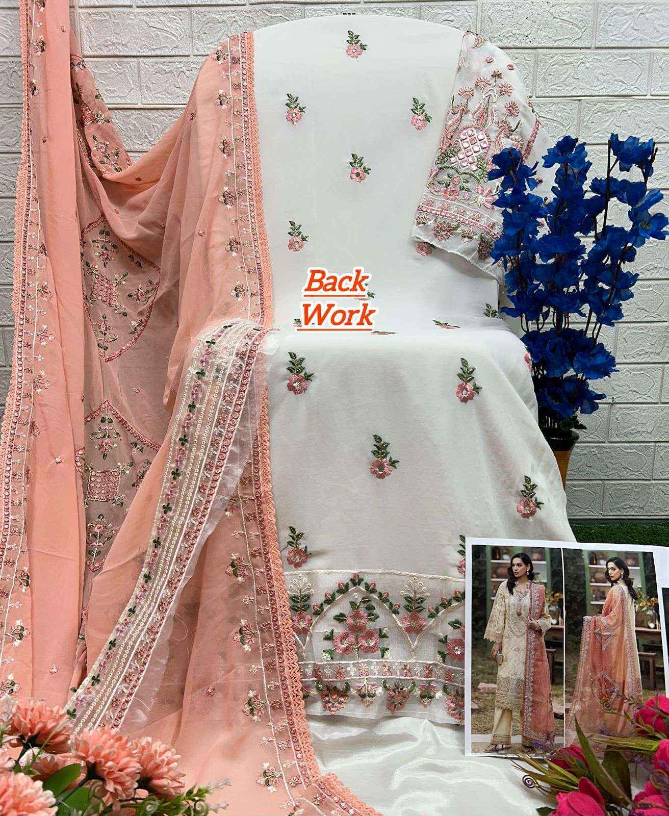 AL Khushbu DNO 6024 Georgette salwar kameez wholesale price (3 pcs catalog )