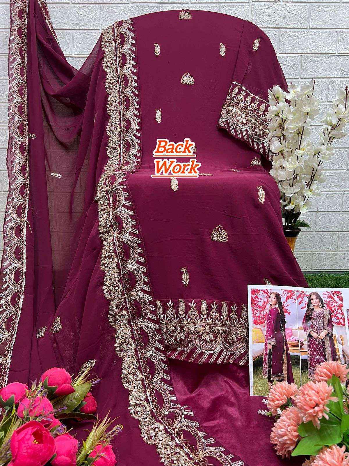 AL Khushbu DNO 6024 Georgette salwar kameez wholesale price (3 pcs catalog )