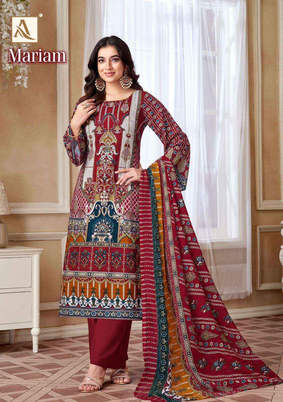 Alok Mariam Viscouse Rayon Salwar Kameez Wholesale Price ( 8 Pcs Catalog )