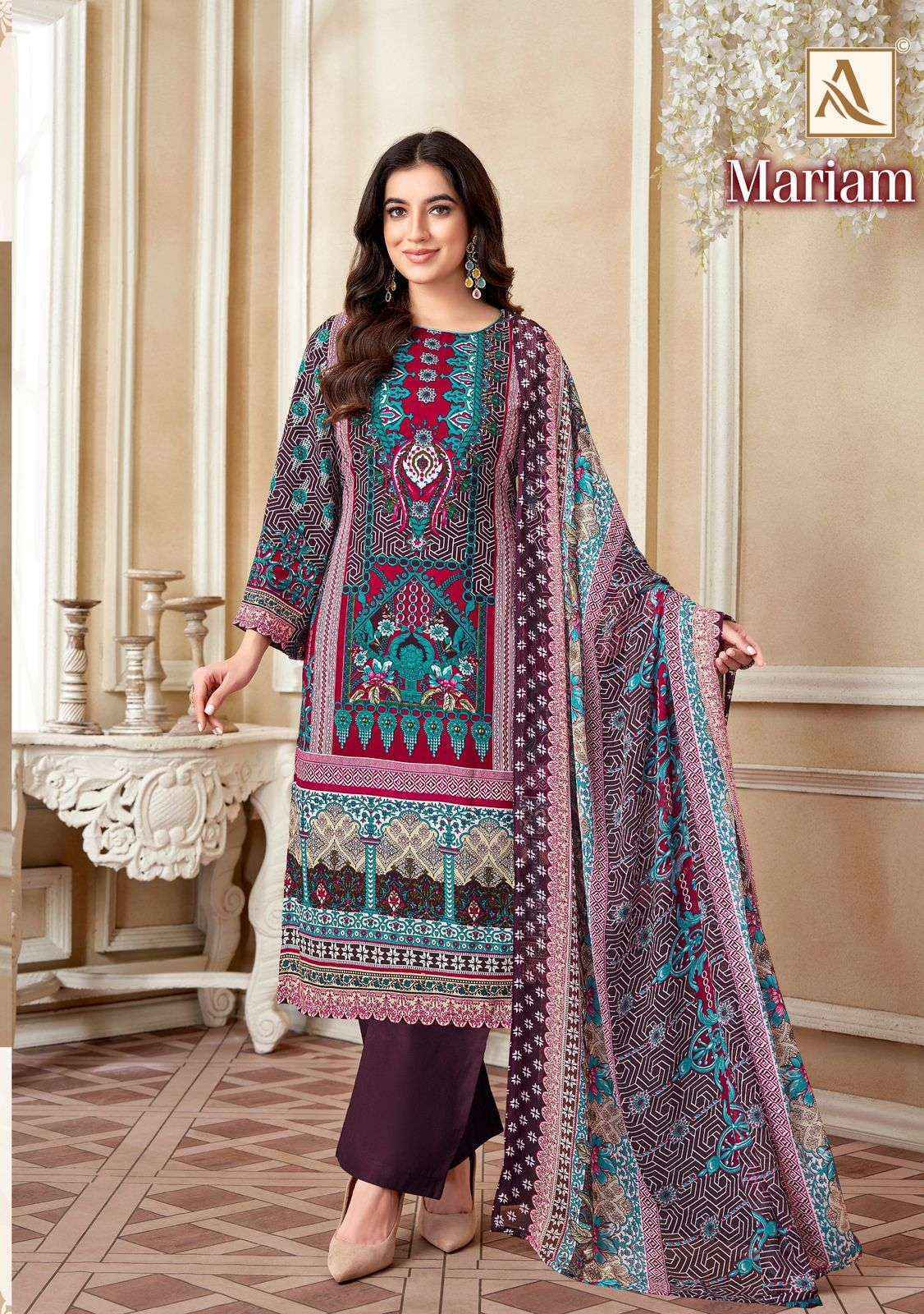 Alok Mariam Viscouse Rayon Salwar Kameez Wholesale Price ( 8 Pcs Catalog )