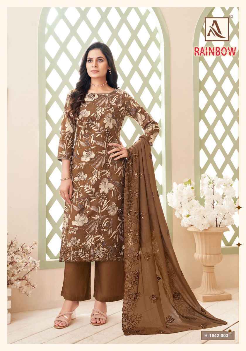 Alok Rainbow Cotton salwar kameez wholesale price ( 6 pcs catalog )