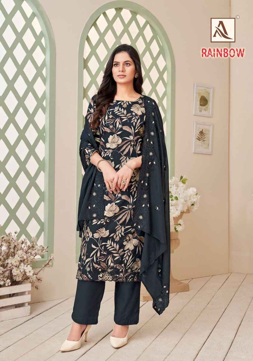 Alok Rainbow Cotton salwar kameez wholesale price ( 6 pcs catalog )