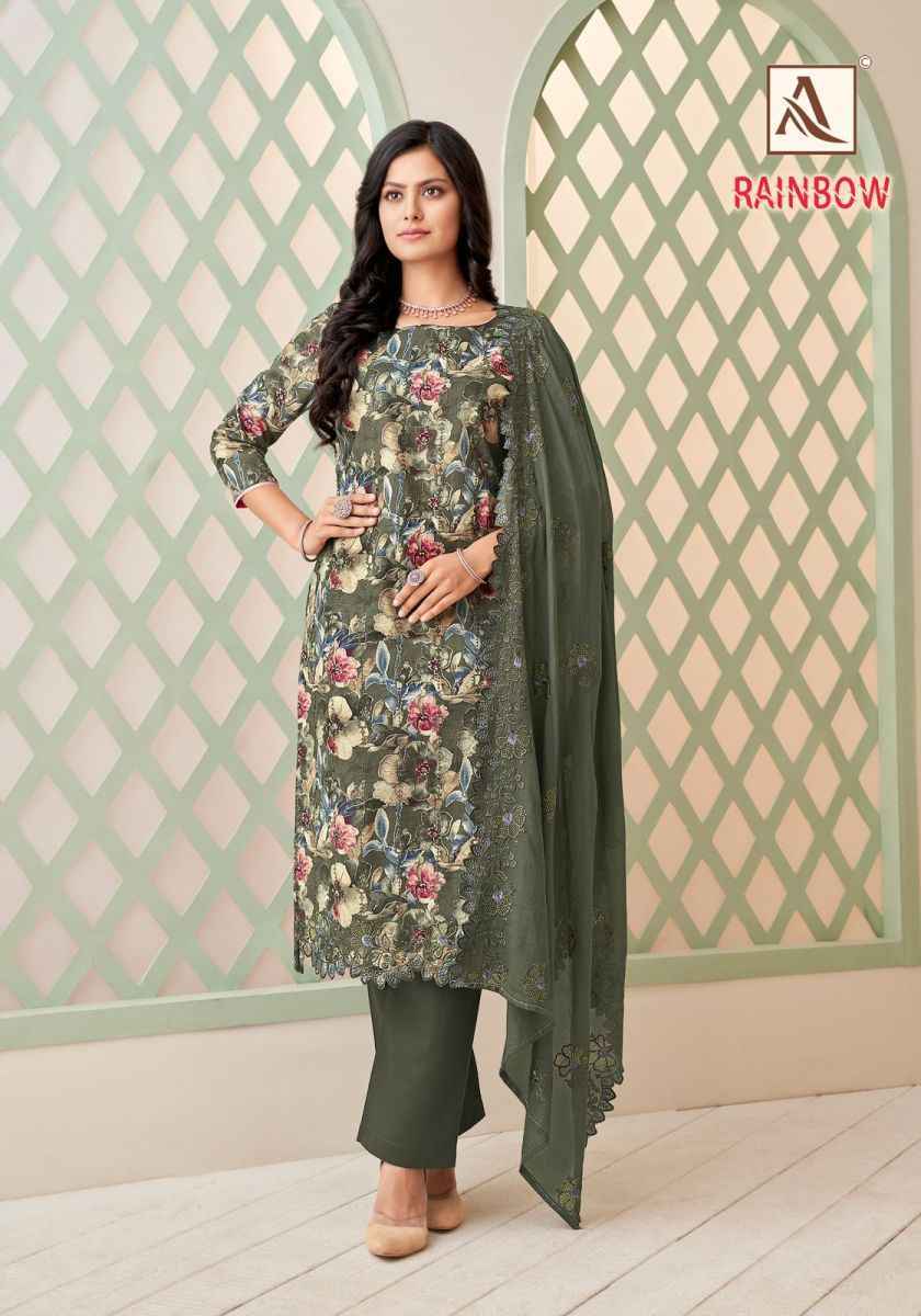 Alok Rainbow Cotton salwar kameez wholesale price ( 6 pcs catalog )